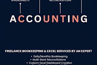 do bookkeeping and bank reconciliation in excel or tally