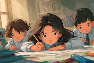 design children book illustration and children storybook