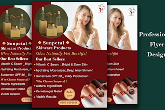design a luxury and modern flyer for your business