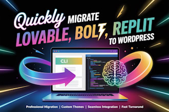 quickly migrate lovable ai, bolt, base44 to wordpress website exactly