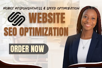 do SEO optimization for squarespace website, squarespace website optimization