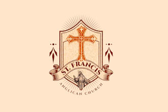 design church, christian ministry emblem, or religious logo