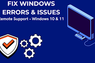 fix windows issues and provide remote technical support