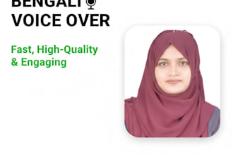 do professional bangla voice over