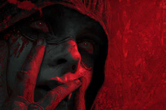 realistic dark fantasy and horror illustration