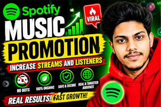 do spotify promotion with streams and listerners