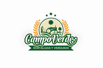 make a professional agriculture, farm, and organic food logo
