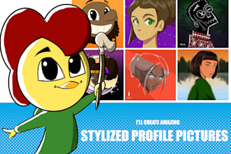 make a hand drawn profile picture for socials and youtube