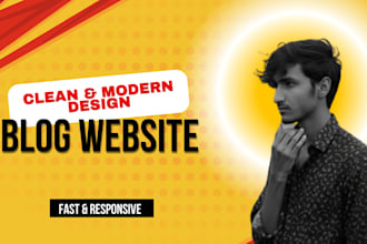 create a clean blog website