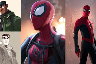 create superhero cartoon character for you