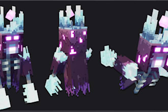create quality minecraft mobs bosses and npcs in blockbench
