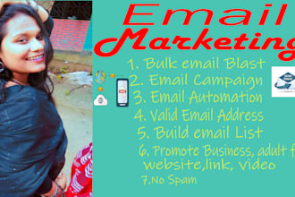 do bulk email blast, video, app, content, email campaign