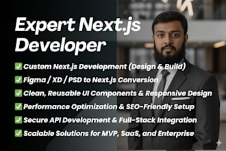 be your web app developer reactjs developer nextjs developer