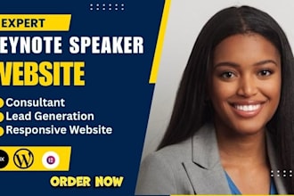 keynote speaker website, public speaker website performance coach website wix