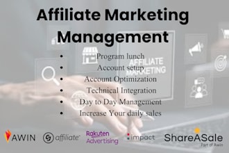 create, launch, and scale your affiliate program on awin, cj, shareasale, ect