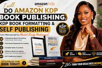 do amazon kdp book publishing, kdp book formatting and self publishing
