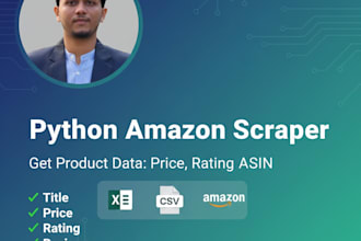 scrape amazon product data to excel or CSV with prices and ratings