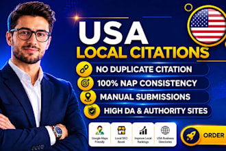 do 350 USA local citations and directory submission