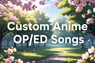 compose and produce a custom anime opening or ending song