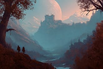 create fantasy and scifi game concept art