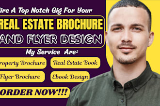 design real estate flyer, property brochure, realtor ebook PDF