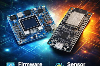 develop stm32  esp32 embedded firmware and debugging support