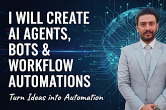 create ai agents, bots and workflow automations