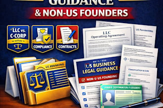 provide US business legal guidance for non US founders and foreigners