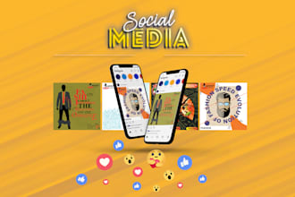 social media advert posters