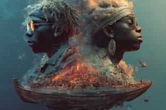 design unique music album cover art design
