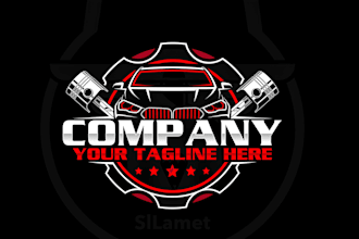 create professional auto service, car and automotive logo design