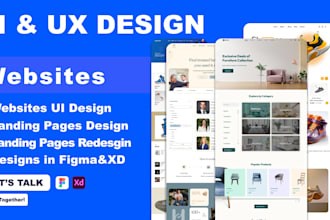 design high converting websites uiux, and saas landing pages in figma