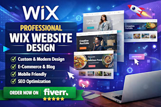 build wix website design, wix website redesign, or wix business webiste design