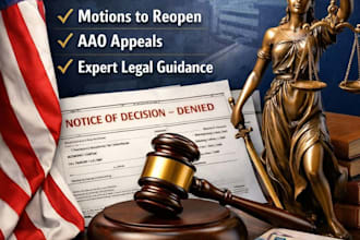 help with uscis denial appeals motions aao appeal and immigration case support