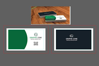 design a professional and modern visiting card for your business