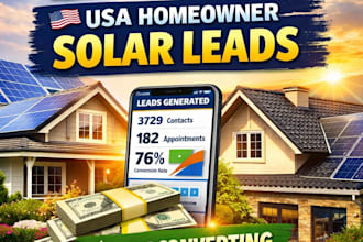 fresh sales leads roofing leads USA homeowner solar leads that high converting