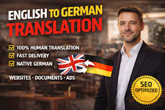 translate english to german translation in native excellence spanish, italian