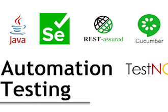 setup UI, API test automation framework and develop scripts