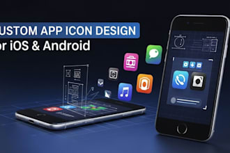 design a modern app icon for ios and android