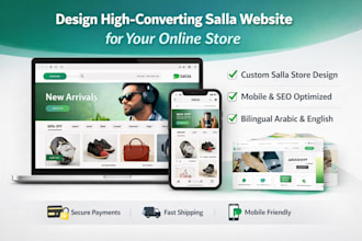 design high converting arabic websites for salla and zid stores