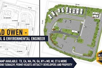 lot subdivision, site plan, rv parking ,property map, traffic control and plot