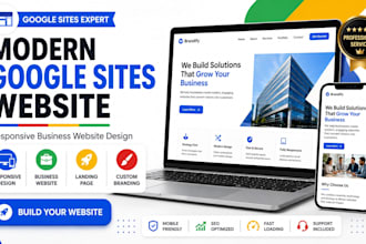 design a modern and responsive google sites website for your brand