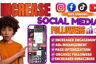 fast grow and monitize facebook instagram tiktok youtube page followers