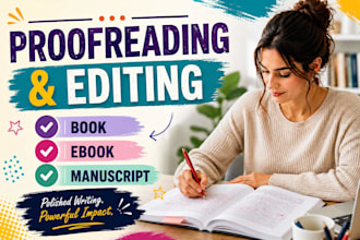proofread, edit, and format your book to publishing standards