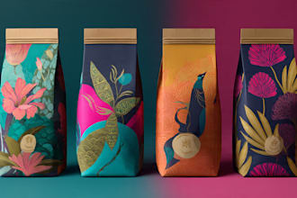 do product packaging design, pouch design and bag design