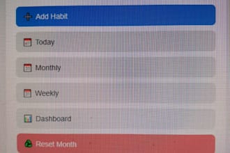 build a premium google sheets habit tracker web app