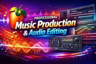 provide professional fl studio audio editing and music production