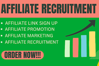 recruit affiliate promoters, influencer affiliates and MLM members