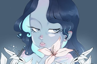 draw custom digital illustration