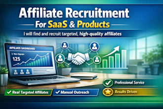 recruit high quality affiliates for your product or saas